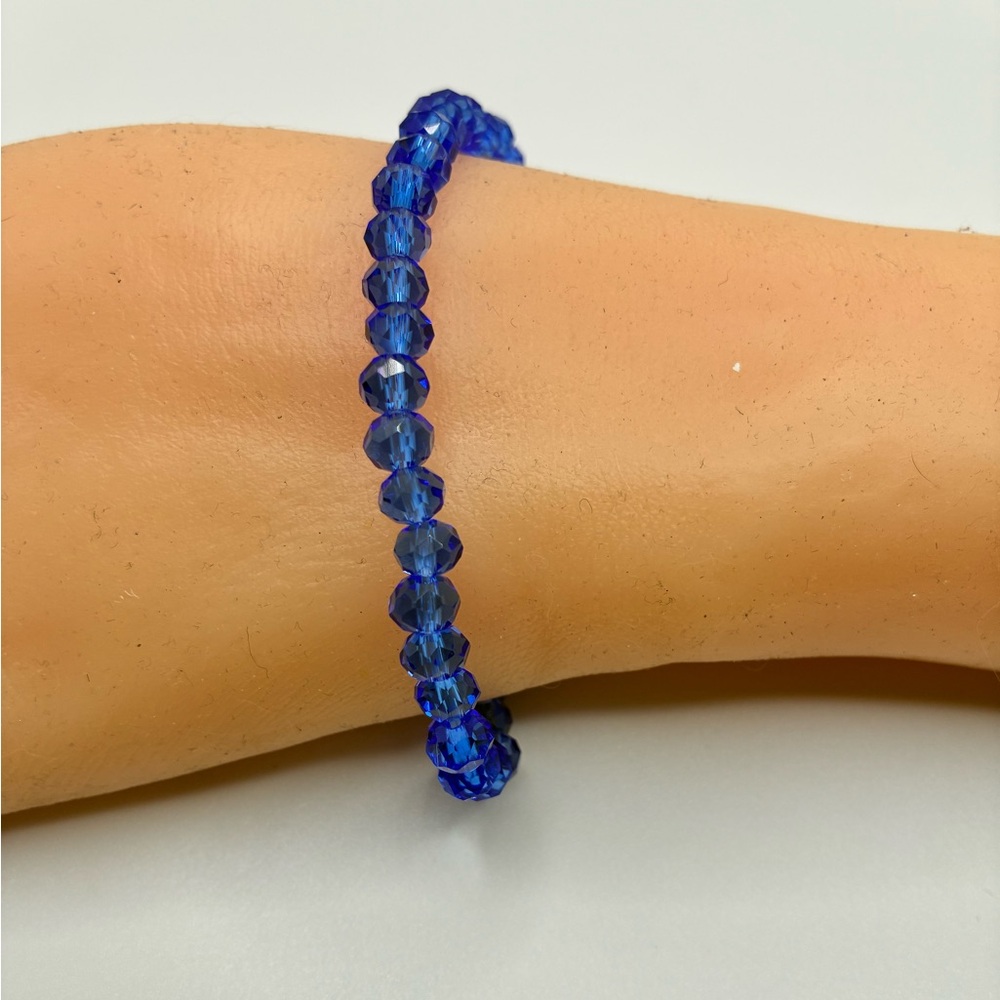 Blue Beaded Bracelet